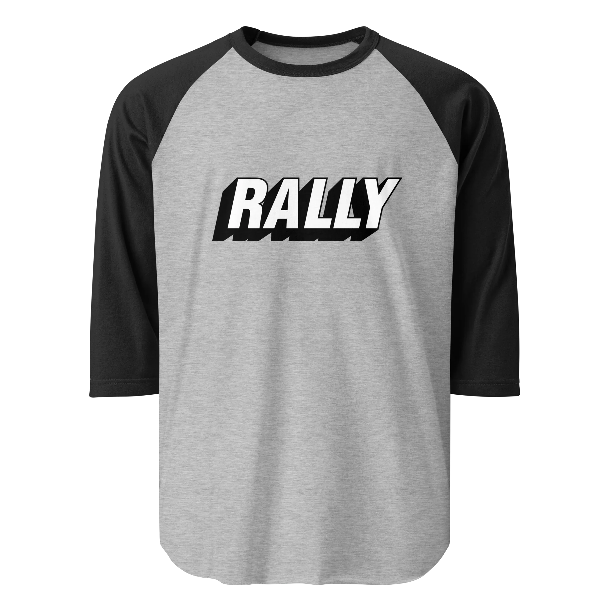 Rally 3/4 sleeve raglan shirt