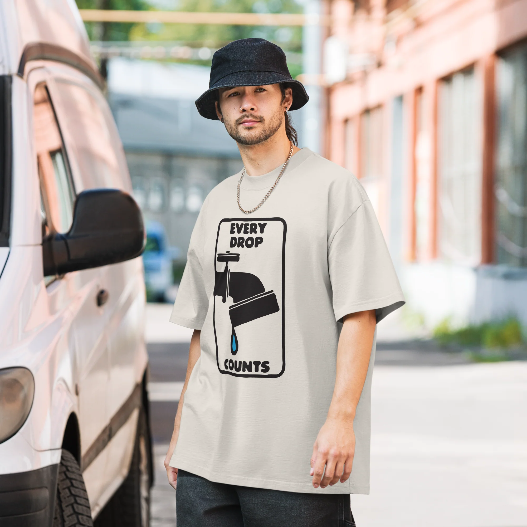 Every Drop Counts Oversized Tee - Image 3