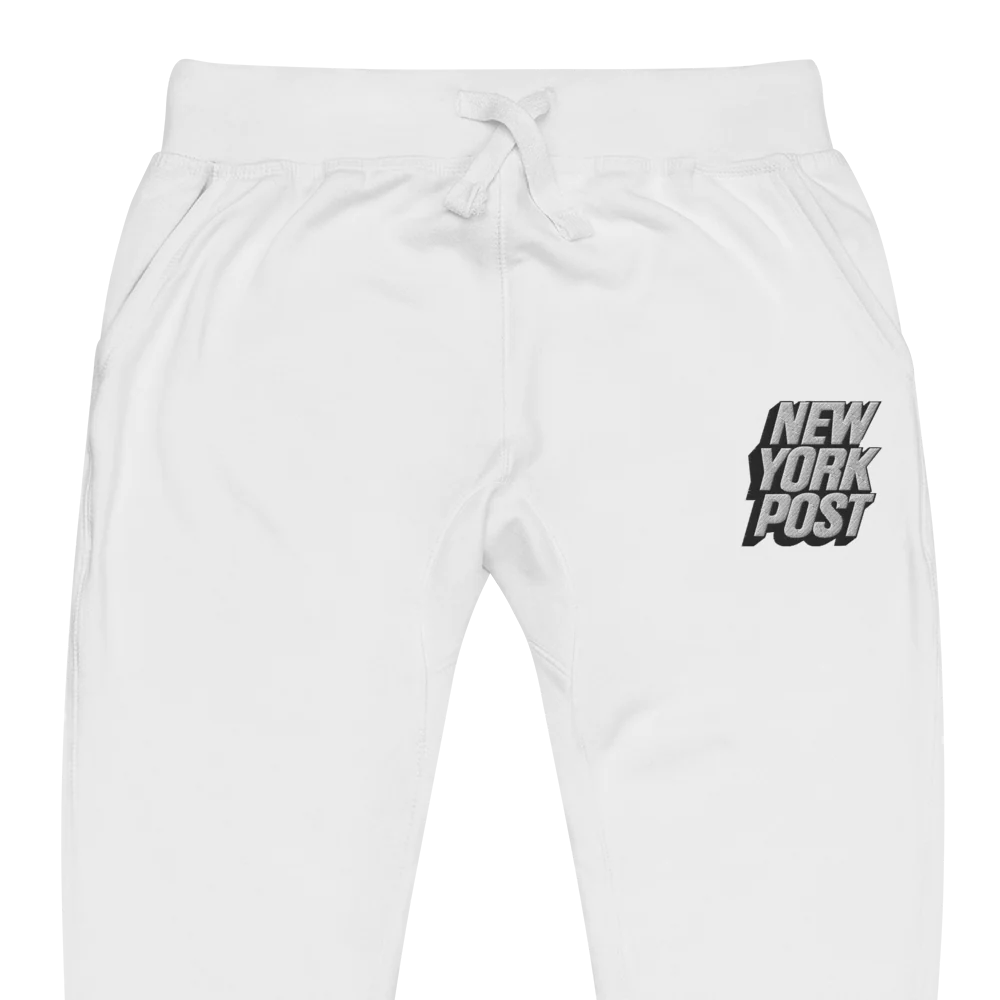 New York Post Embroidered Unisex fleece sweatpants - Image 16