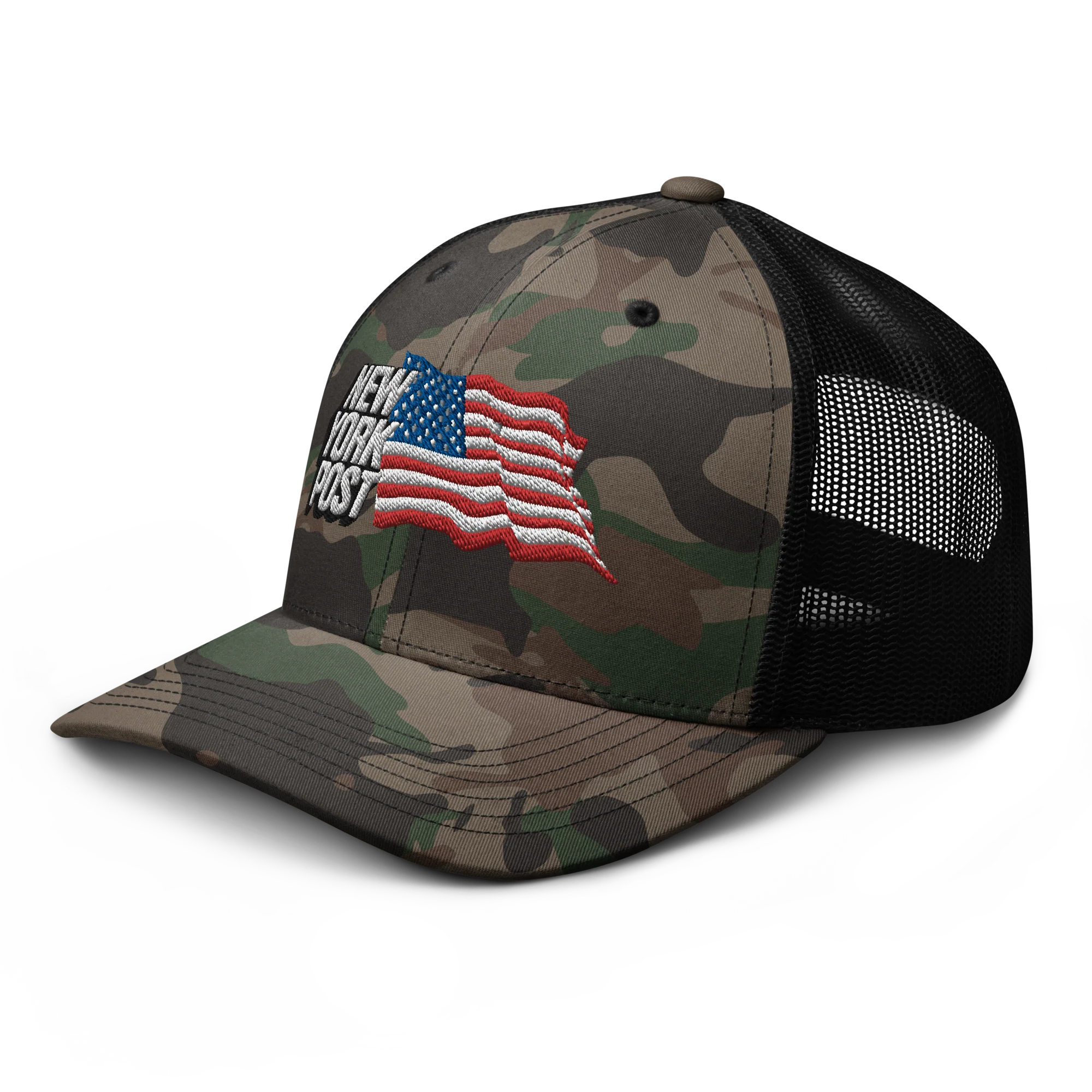 New York Post Flag Camouflage trucker hat - Image 3