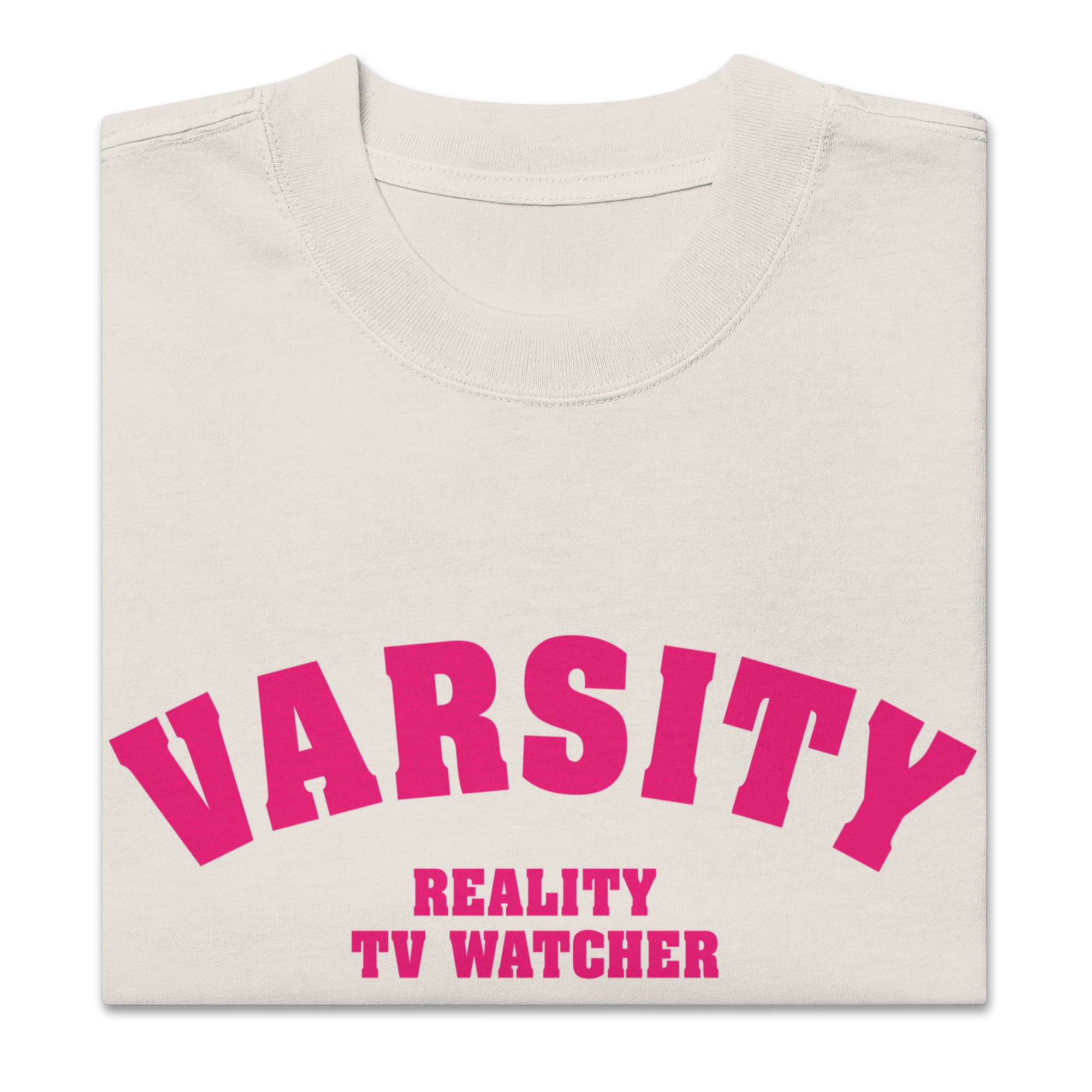 Oversized Varsity Reality Tee - Image 4