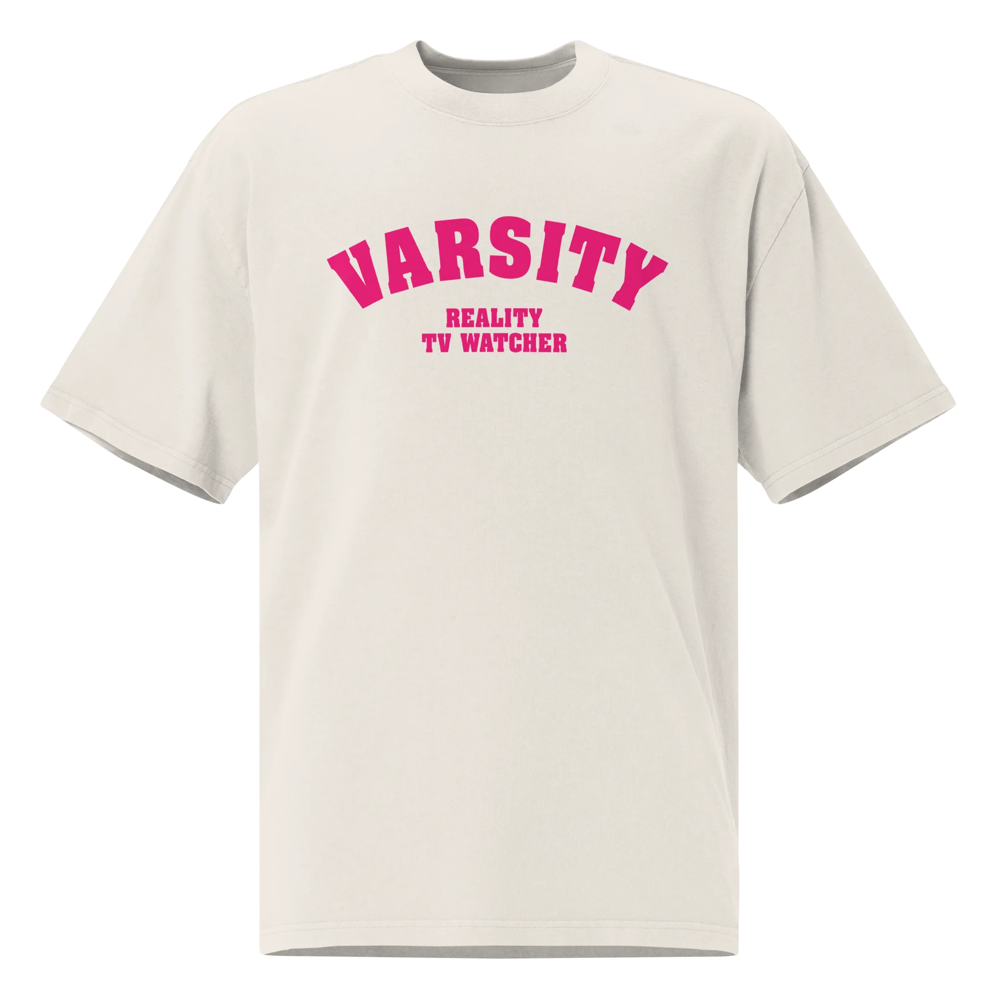 Oversized Varsity Reality Tee - Image 5