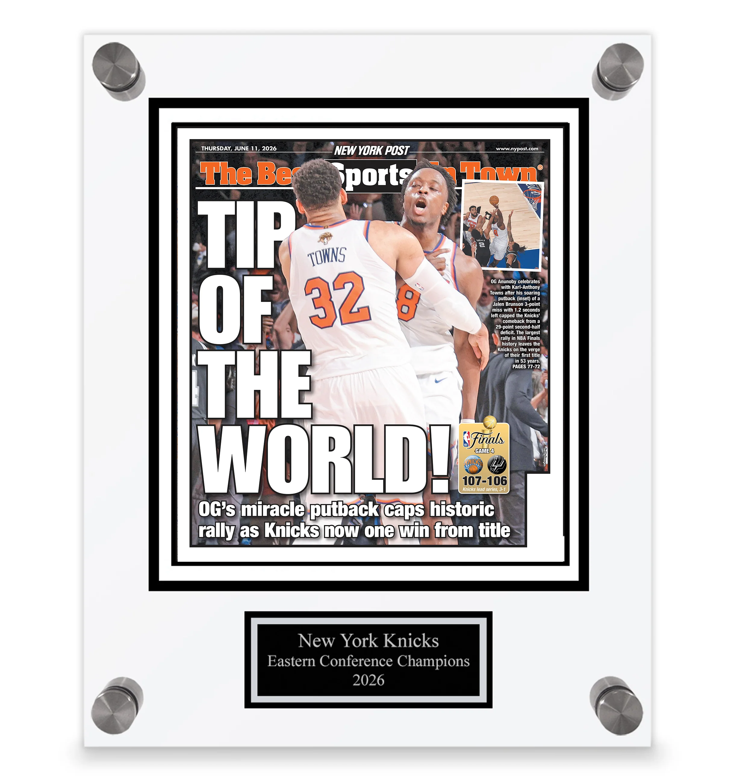 Playoff Plaque Cover "Tip of the World" - June 11, 2026 - Image 3
