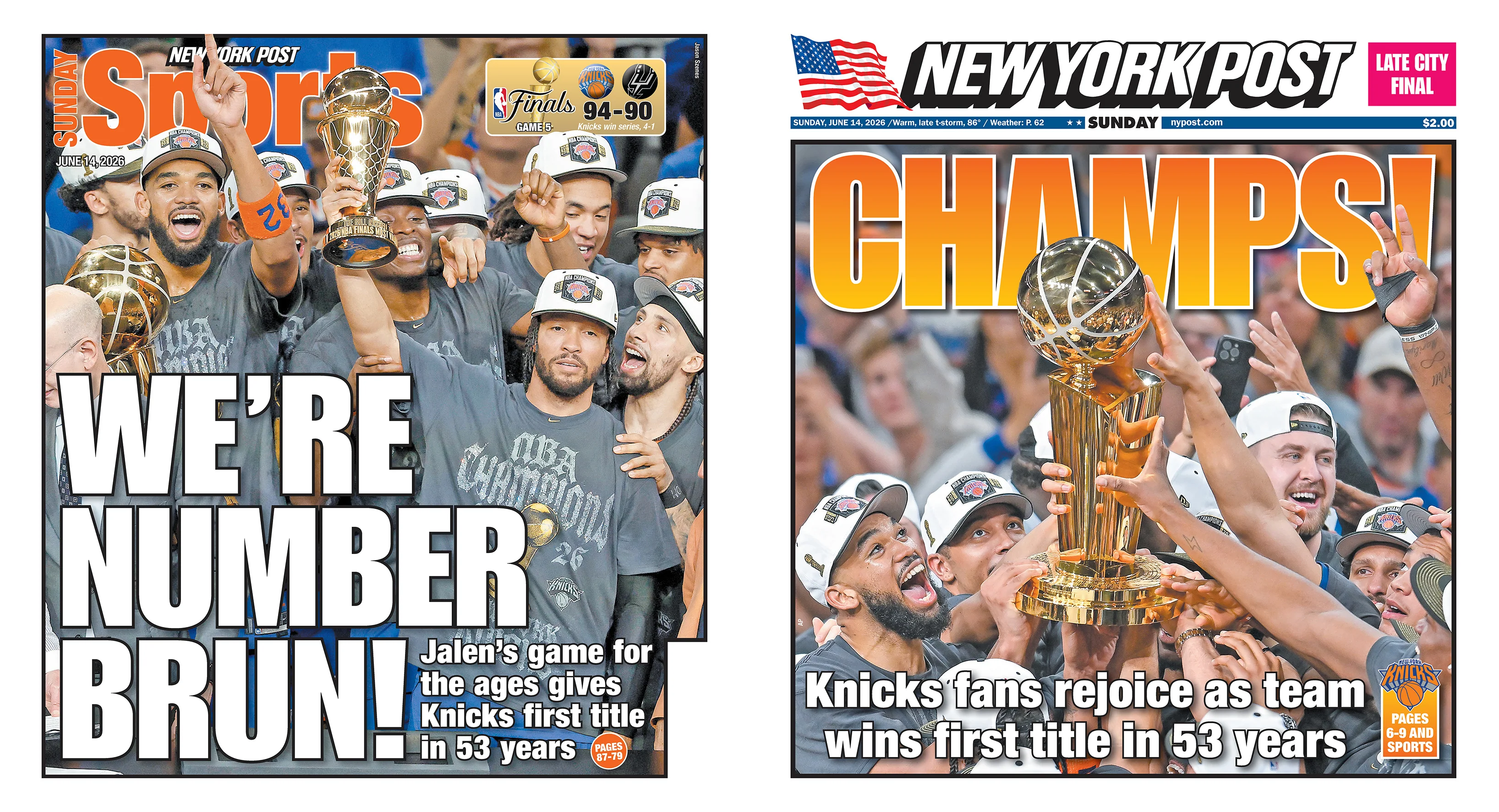 Premium Framed 2026 Championship Front & Back Cover - Image 2