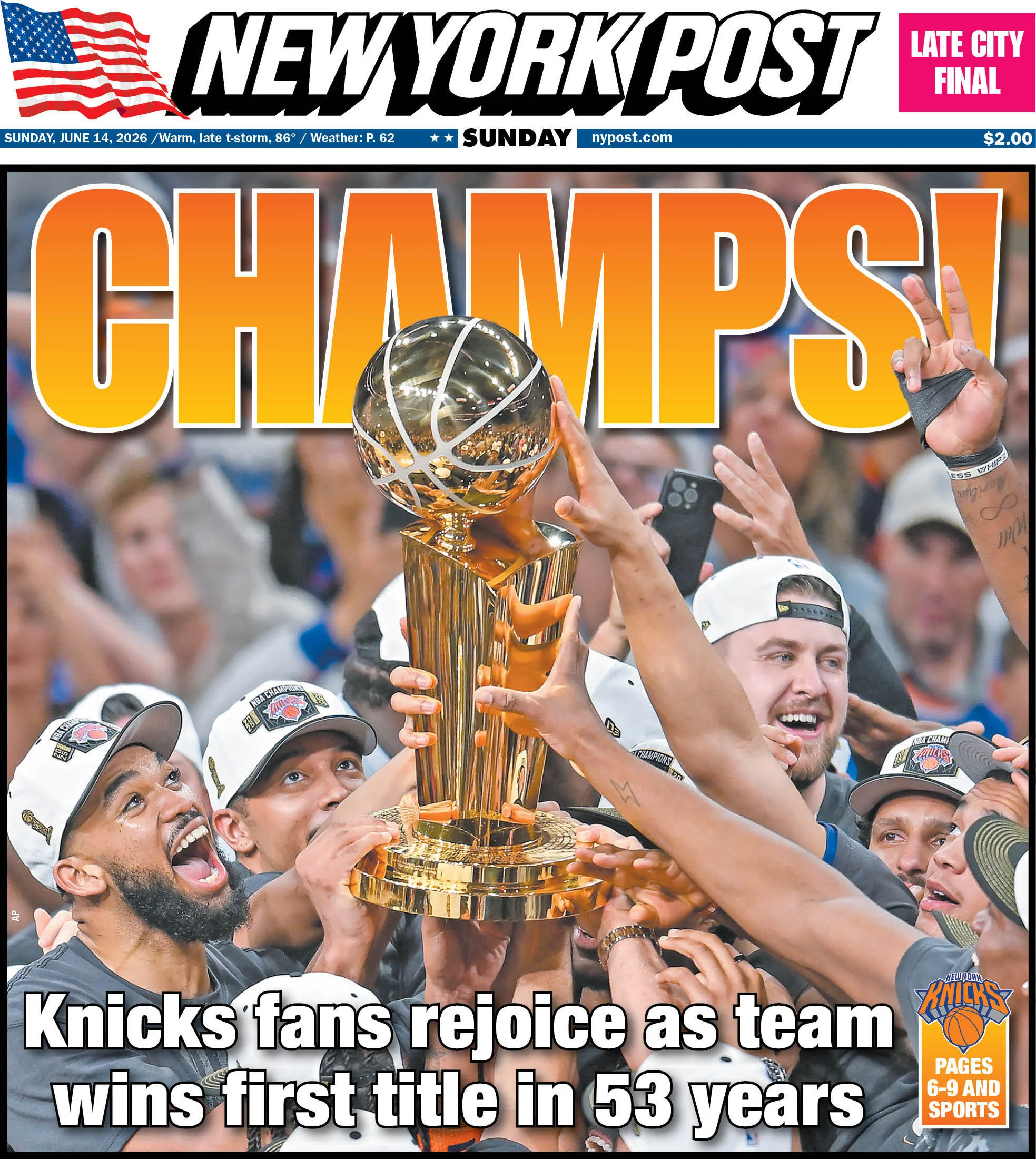 Premium Framed 2026 Championship Front Cover - Image 2