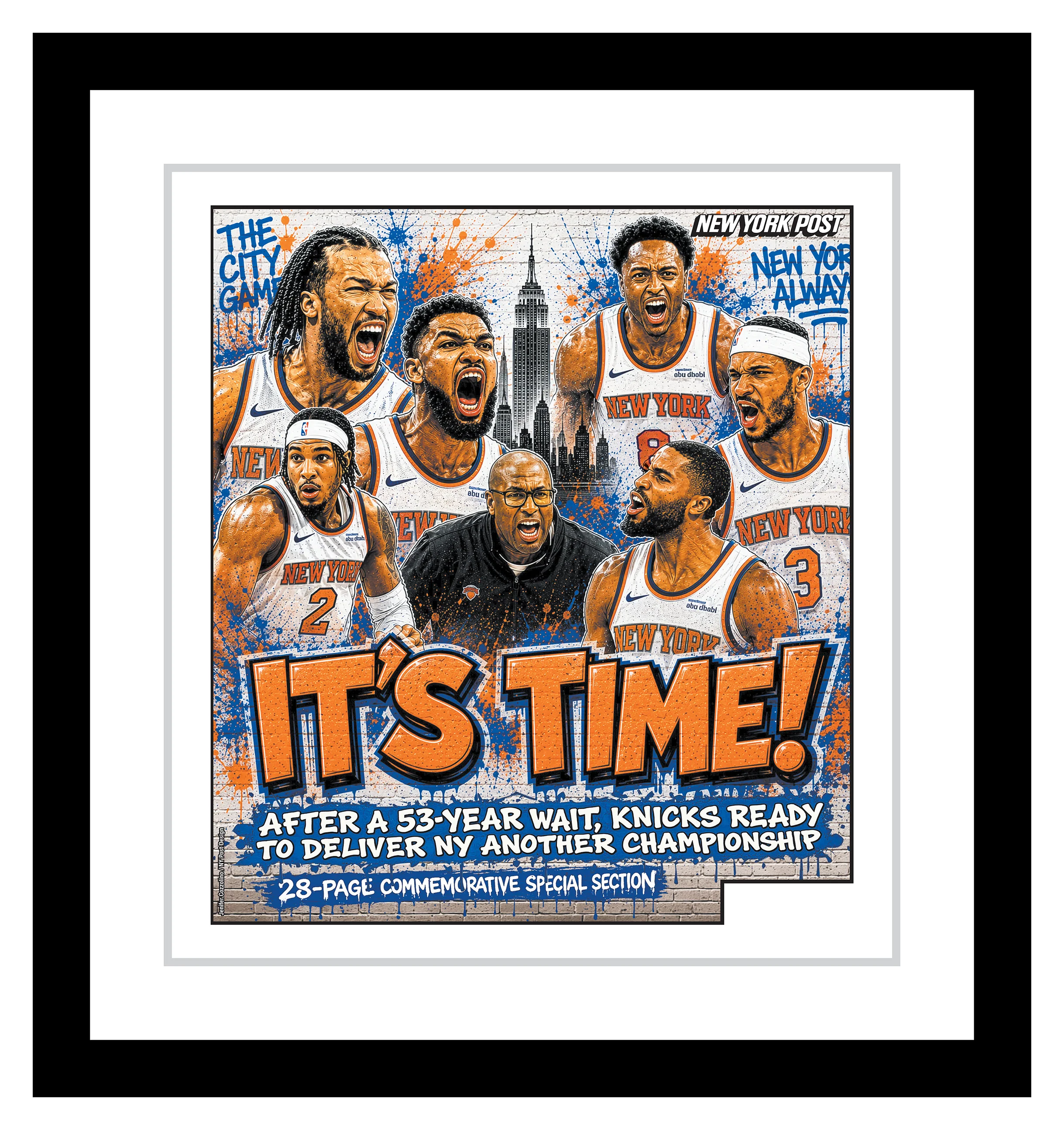 Premium Framed Playoff Cover "It's Time" - June 3, 2026
