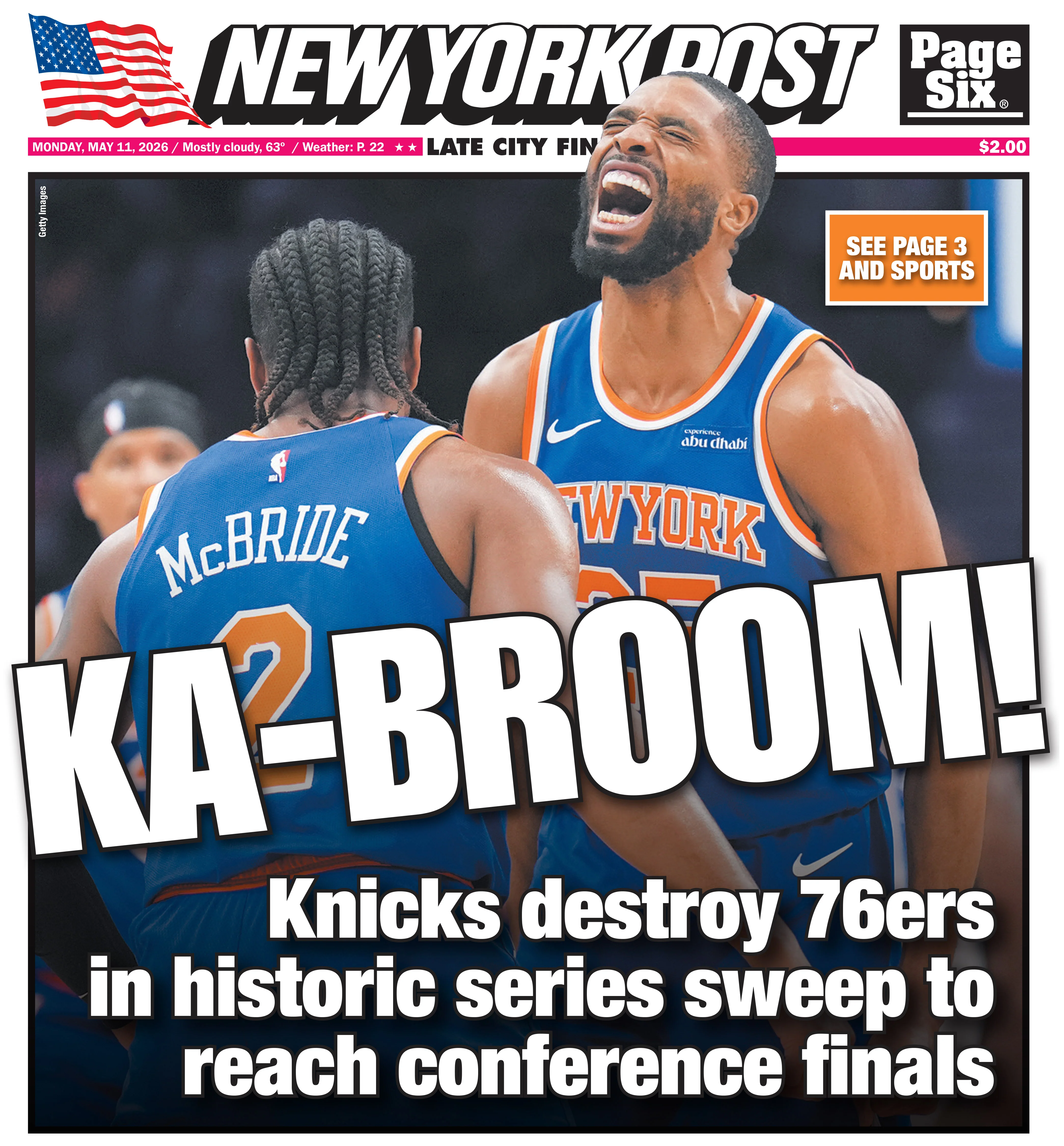 Premium Framed Playoff Cover "Ka-Broom!" - May 11, 2026 - Image 2
