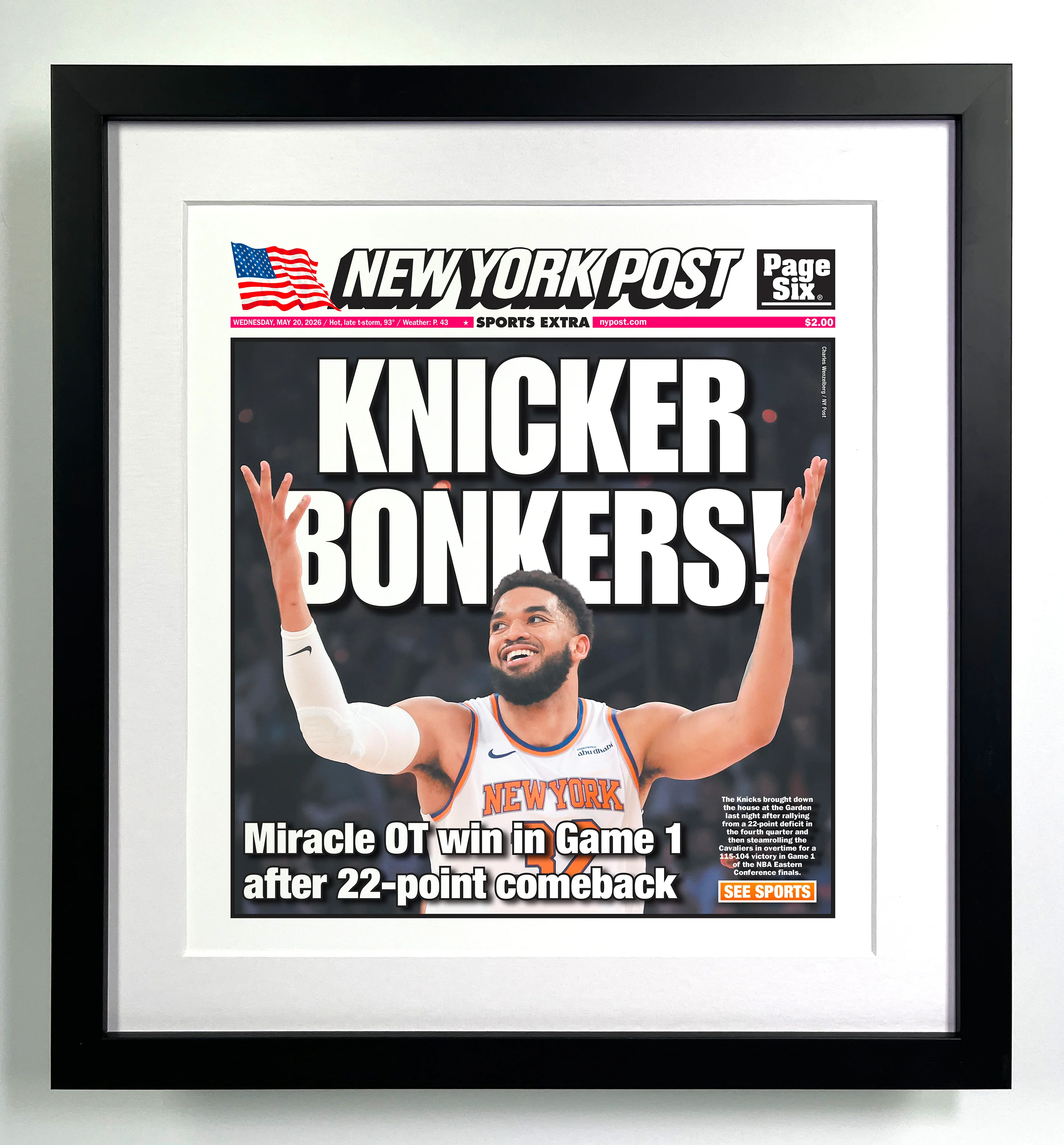 Premium Framed Playoff Cover "Knicker Bonkers" - May 20, 2026 - Image 3