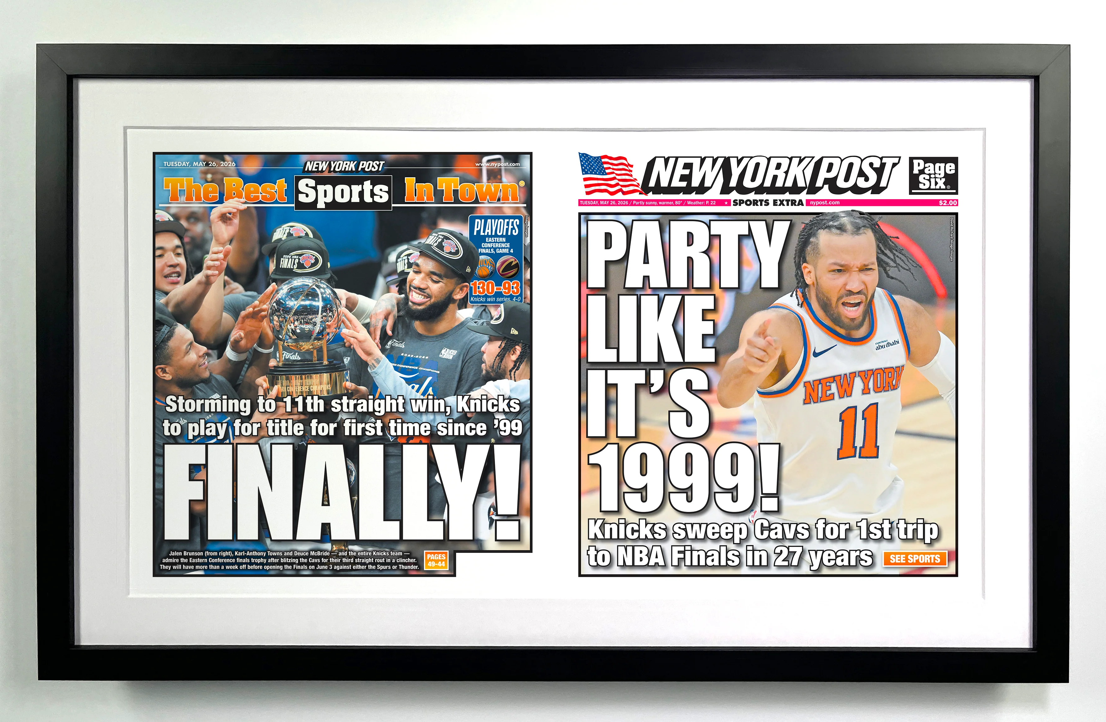 Premium Framed Playoff Front & Back Cover - May 26, 2026 - Image 4