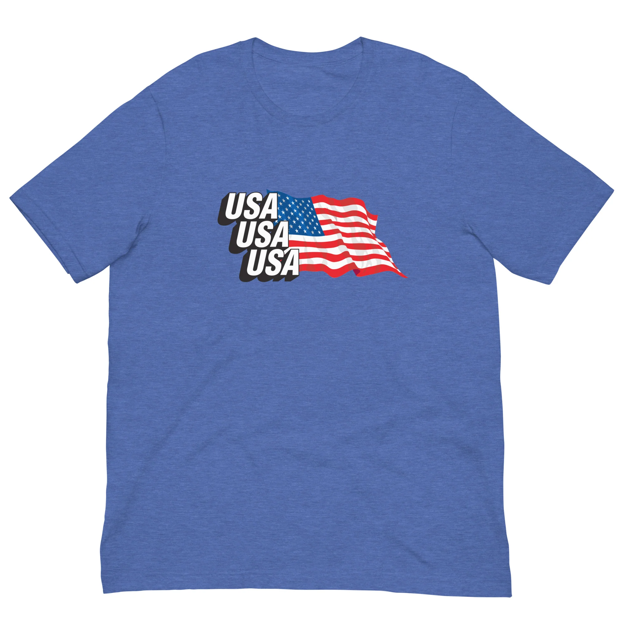 USA Masthead Flag Unisex Tee - Image 3