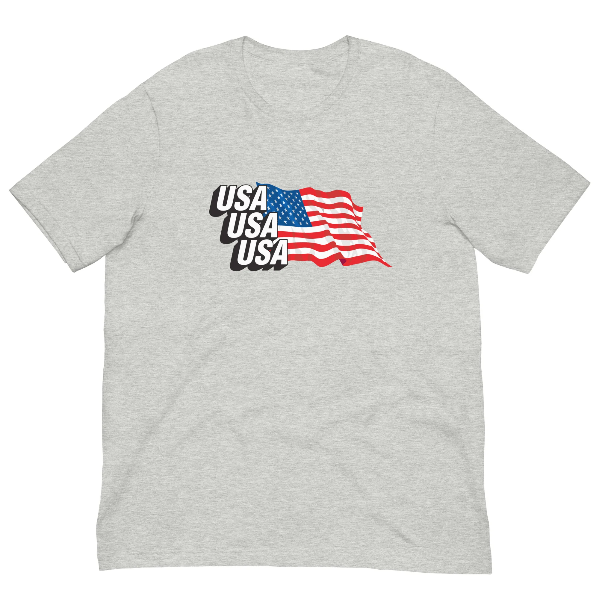 USA Masthead Flag Unisex Tee - Image 4