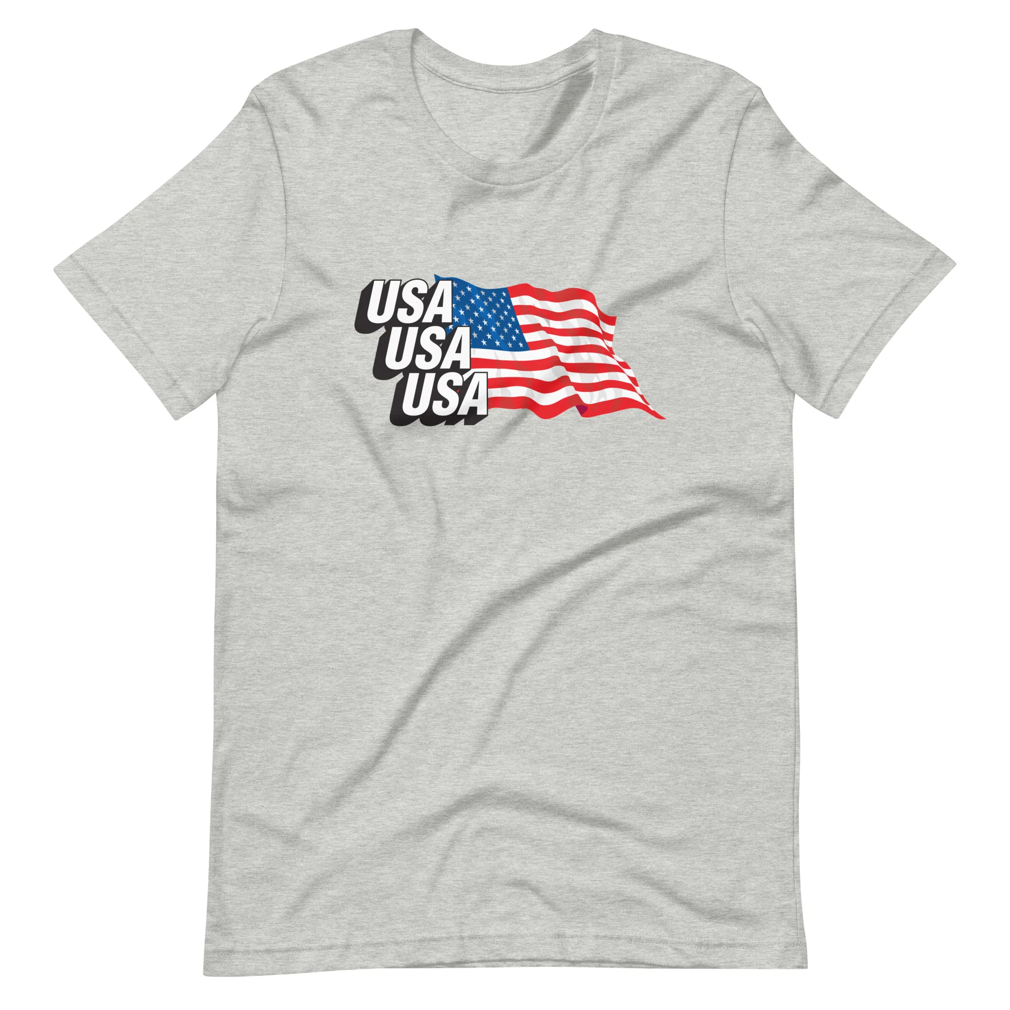 USA Masthead Flag Unisex Tee - Image 6
