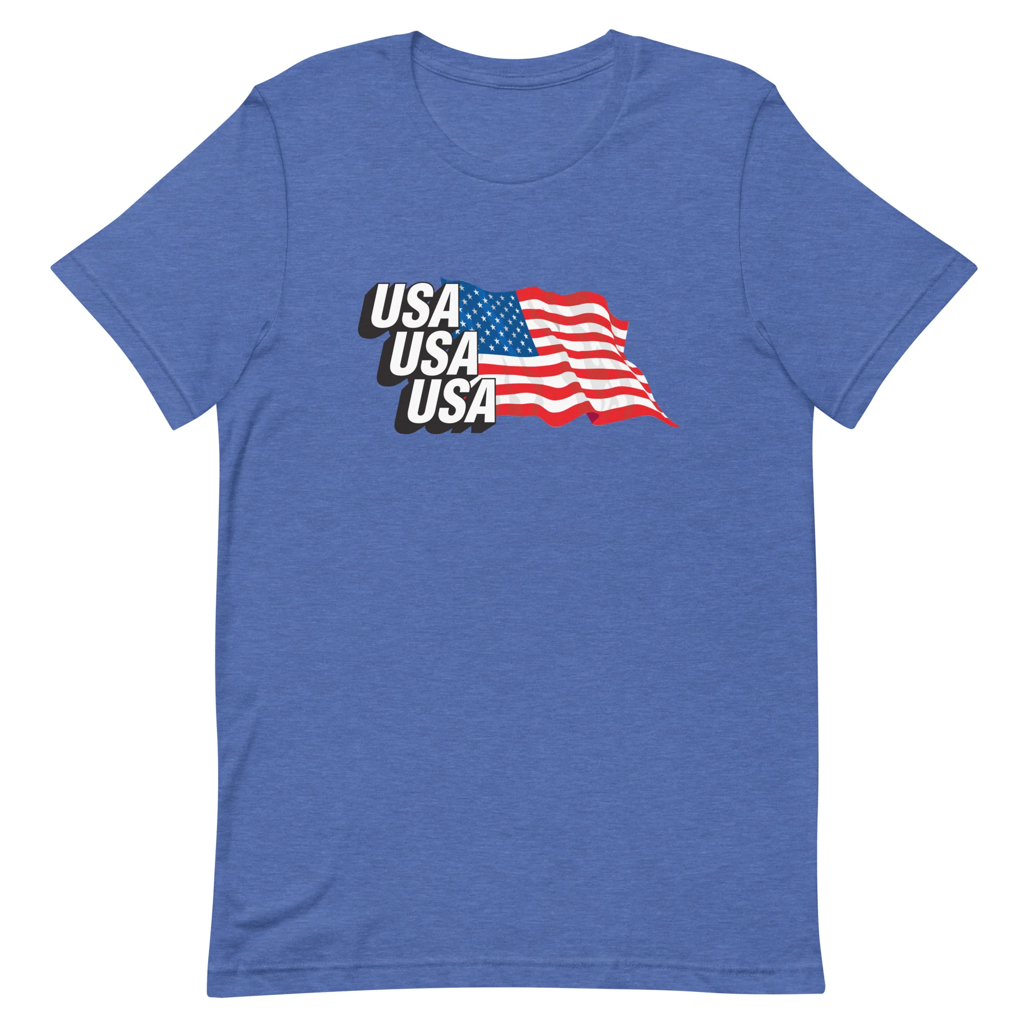 USA Masthead Flag Unisex Tee - Image 7