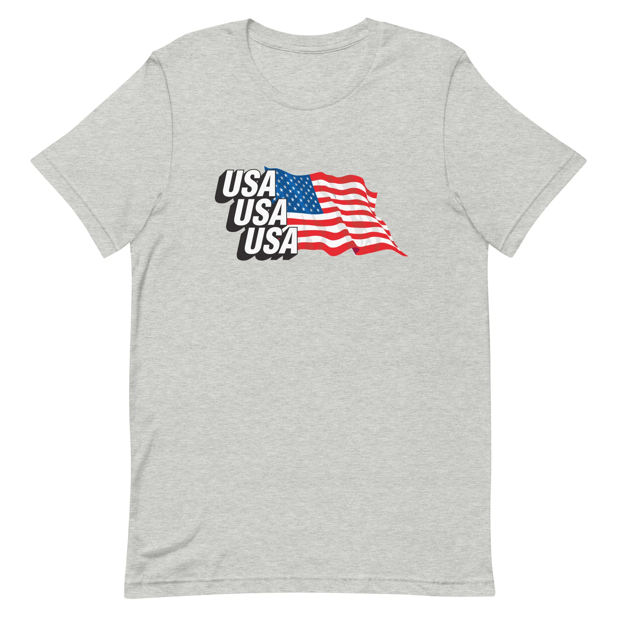 USA Masthead Flag Unisex Tee - Image 8